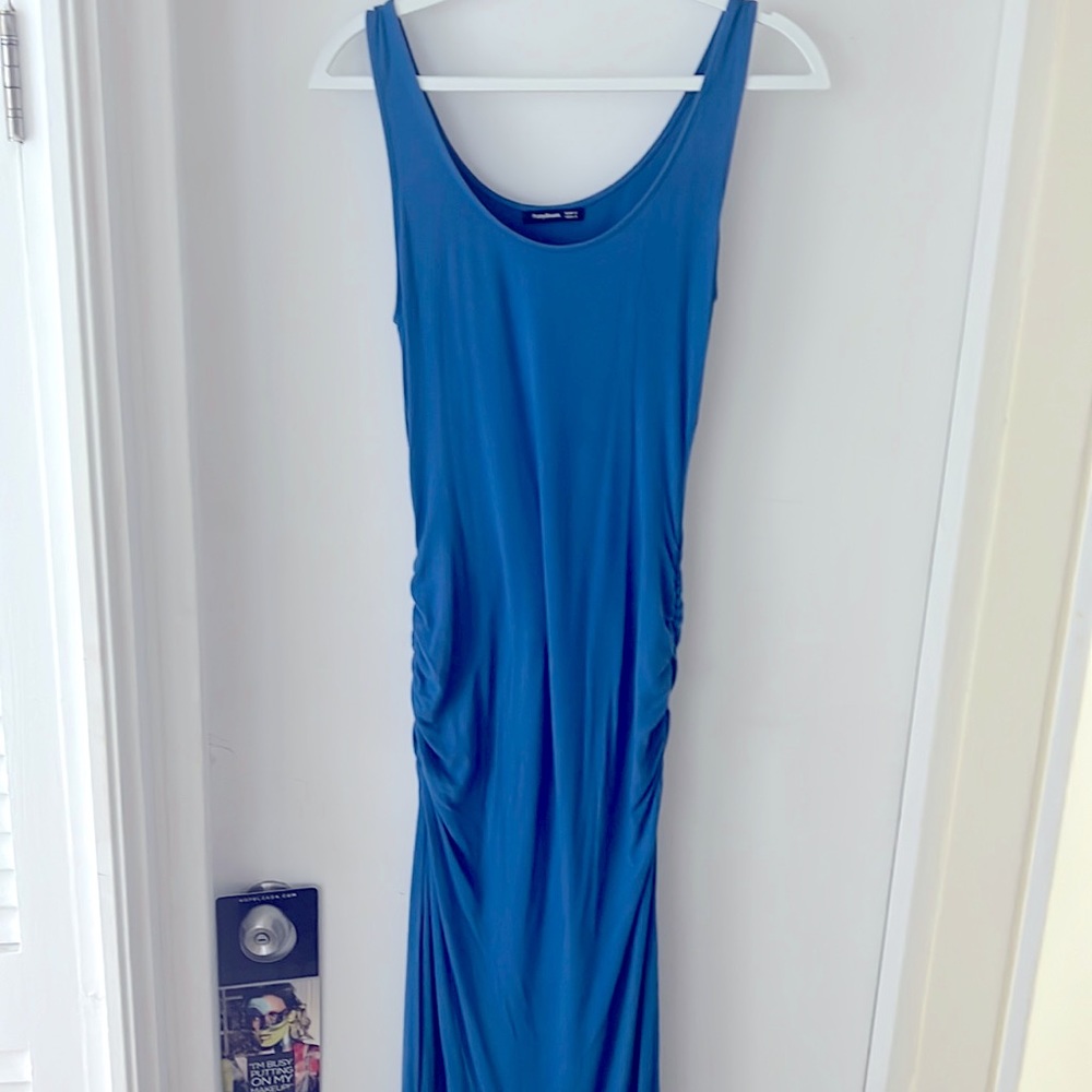 Slimming full length maxi dress with slit - BOGO on select maxi dresses!